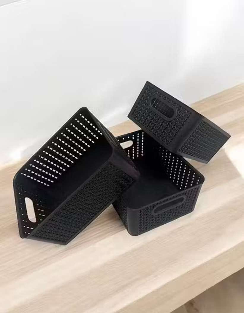 VR Pack of 3 Plastic Grocery Containers