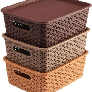 VR Pack of 3 Plastic Grocery Containers