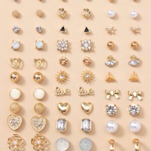Shining Diva Fashion 30 Pairs Earrings Combo Set for Women and Girls