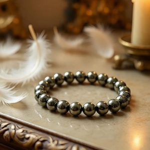 Natural Pyrite Bracelet for Men & Women