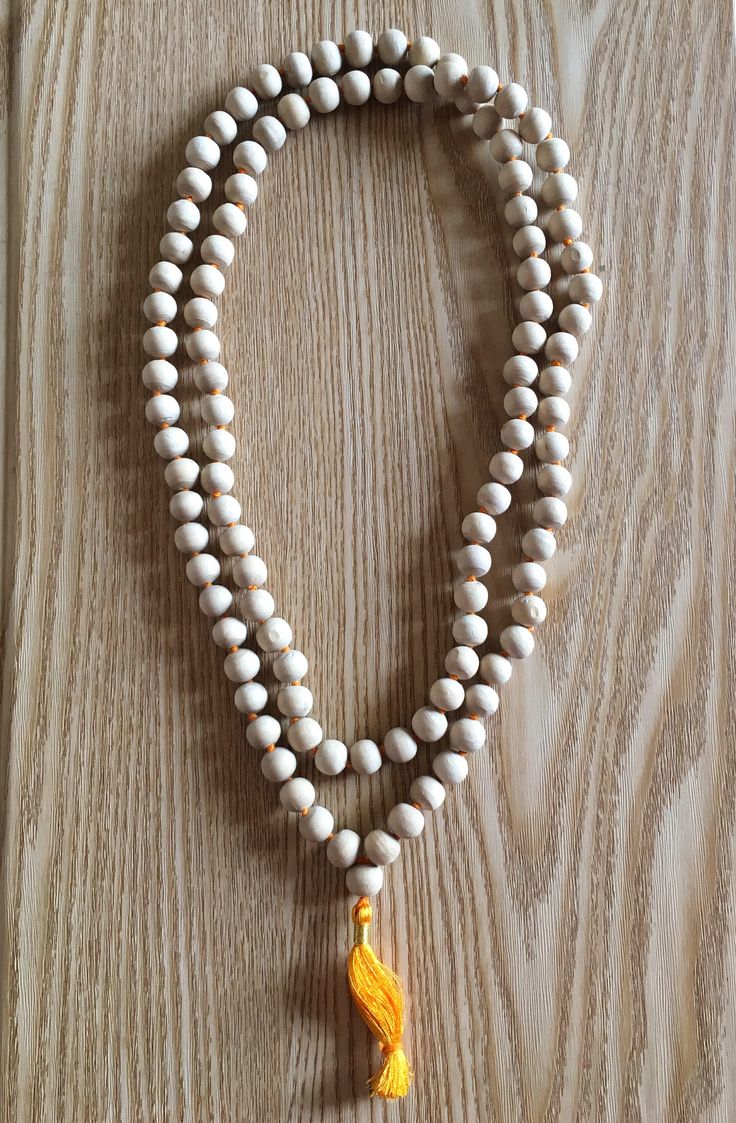 Premium Tulsi Mala 108 Beads – Natural Holy Basil Wood Jap Mala for Meditation, Prayer & Spiritual Healing |