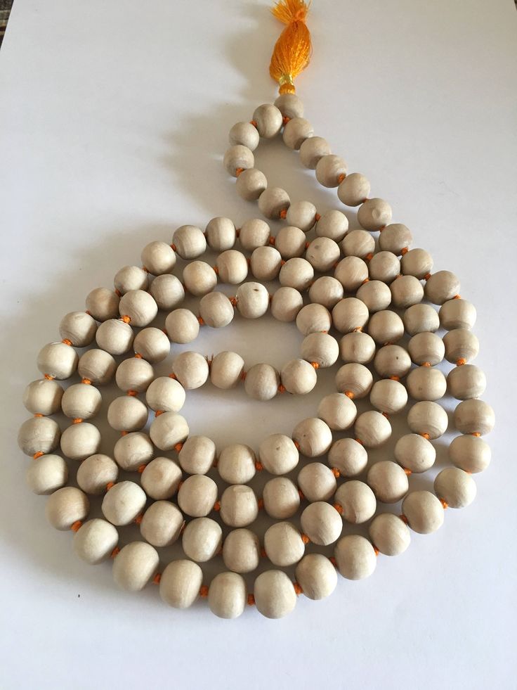 Premium Tulsi Mala 108 Beads – Natural Holy Basil Wood Jap Mala for Meditation, Prayer & Spiritual Healing |