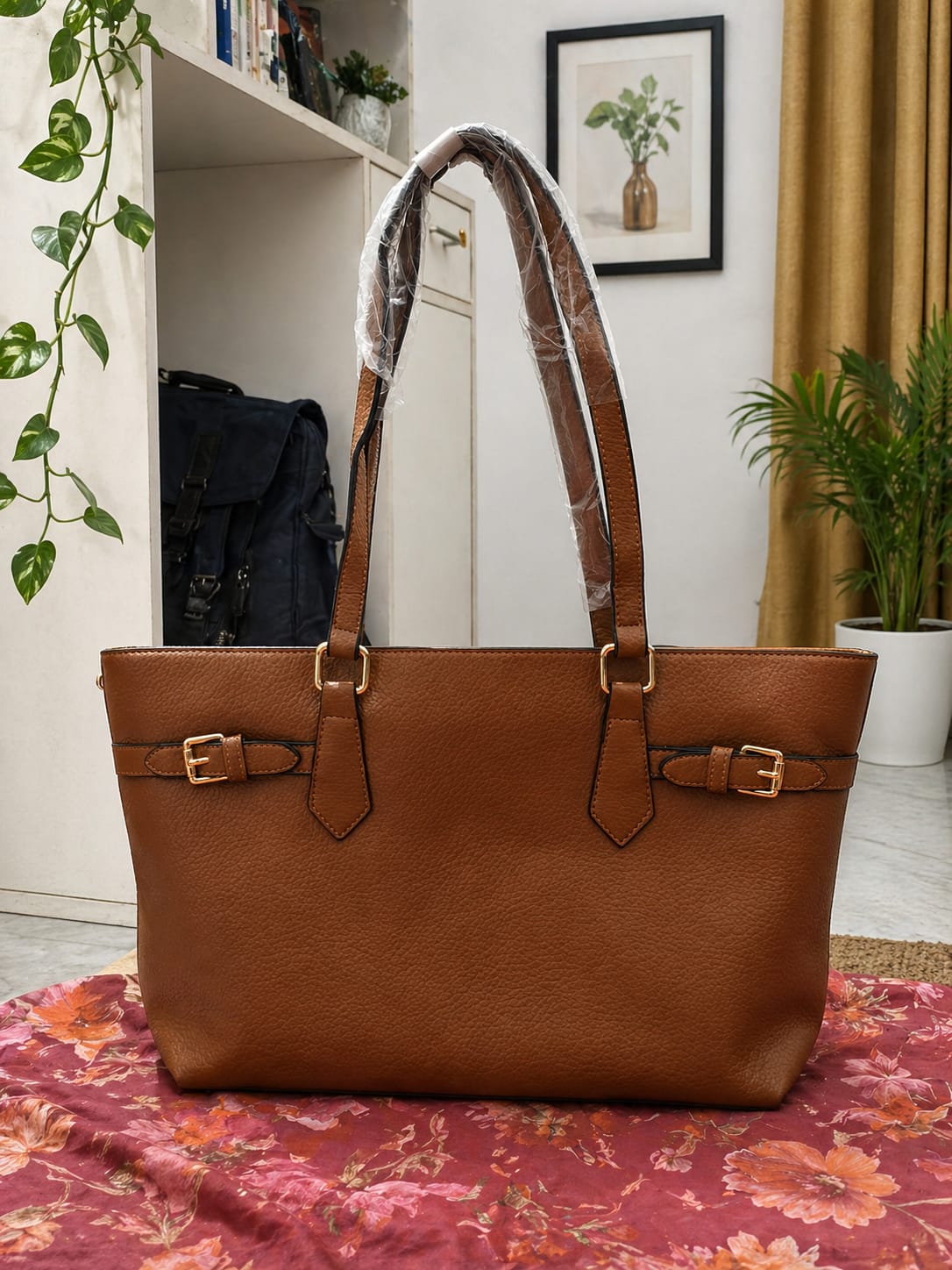 Premium Brown Leather Tote Bag for Women