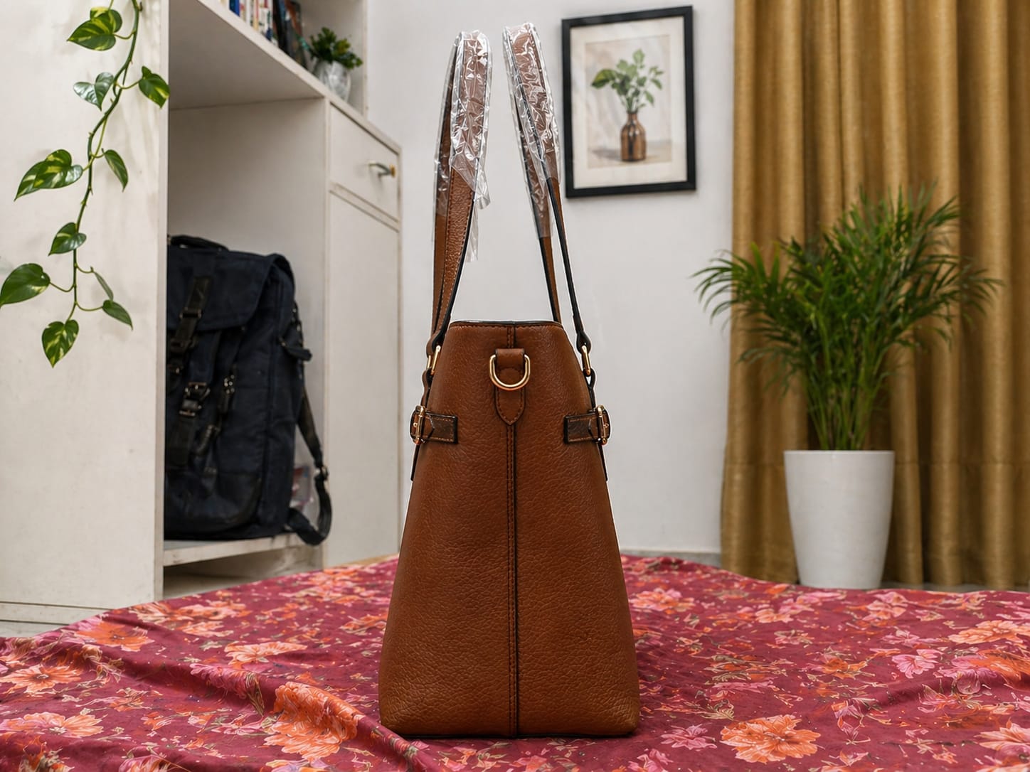 Premium Brown Leather Tote Bag for Women