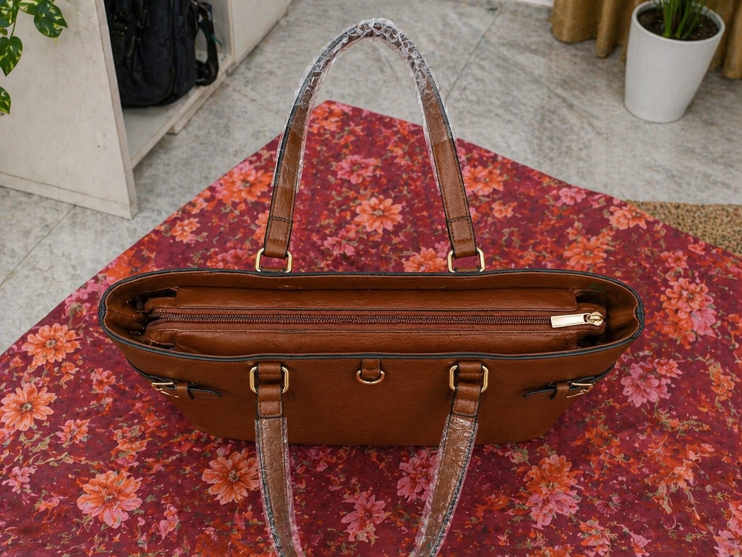 Premium Brown Leather Tote Bag for Women