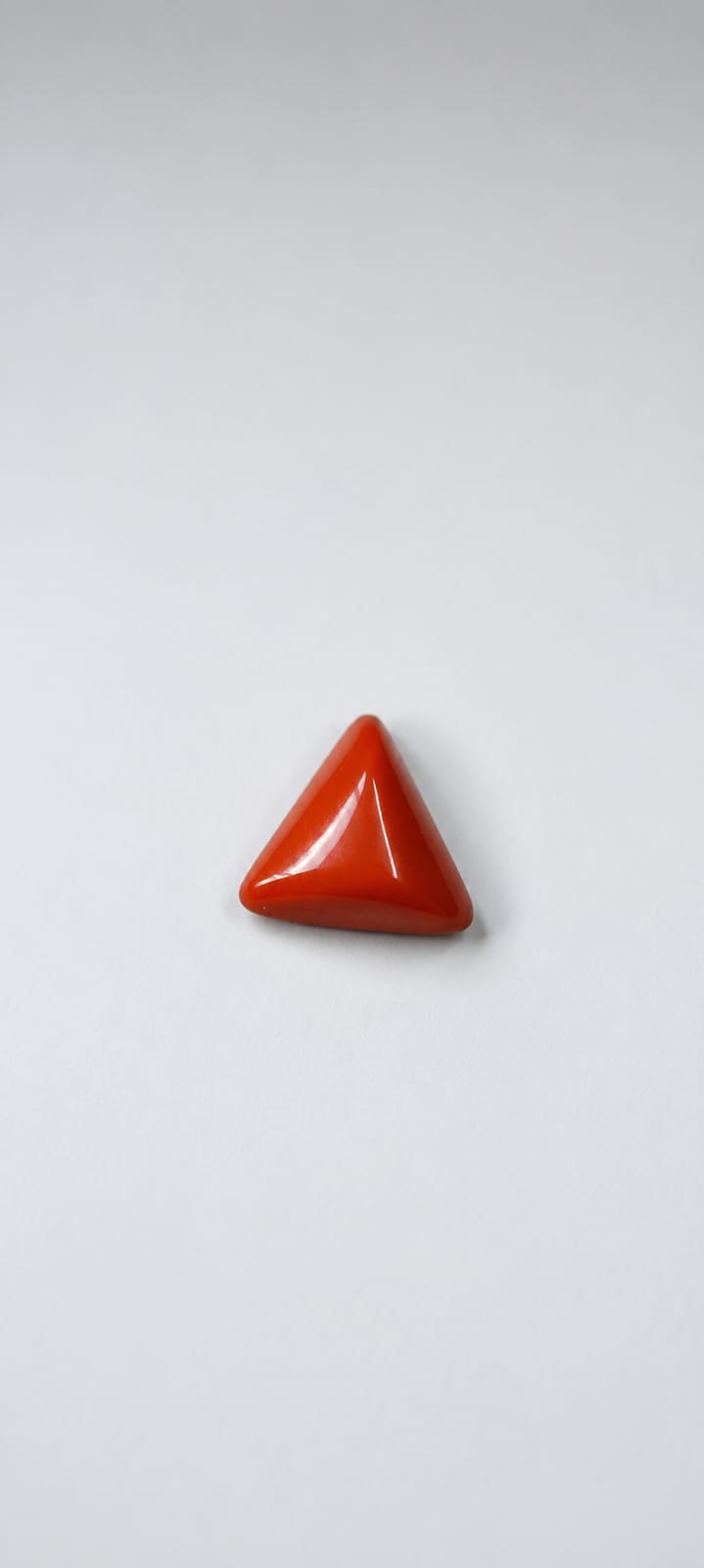 Natural Triangle Red Munga (Red Coral) Gemstone