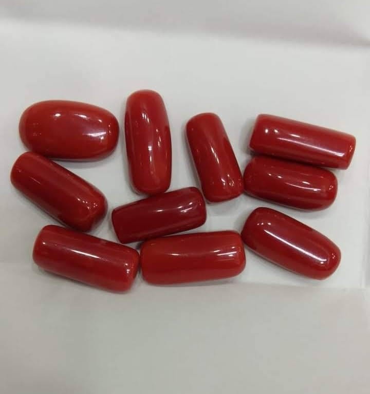Natural Red Munga Gemstone (Red Coral Stone)