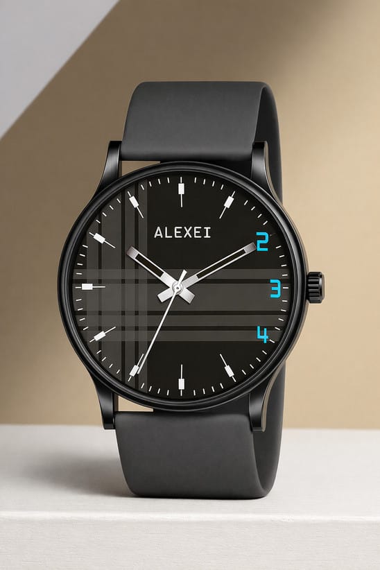 Men's All-Black Analog Watch with Matte Black Dial, Date Display and Black PVD Stainless Steel Bracelet | 42mm Case | 50M Water Resistant | Bold Formal and Casual Watch for Men